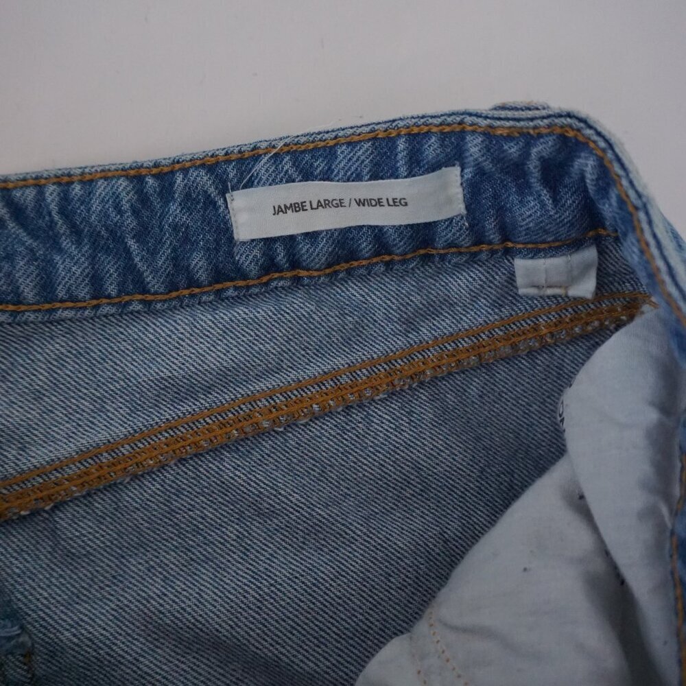 Dynamite Heidi Blue Cargo Pocket Wide Leg Jeans Utility Denim Streetwear 31 - Picture 9 of 14